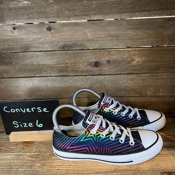 Womens Converse‎ CT All Star 565439F Exploding Star Low Shoes Sneakers Size 6 M - Picture 1 of 6